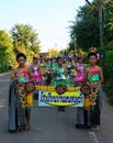 Parade in sport day of primary students.